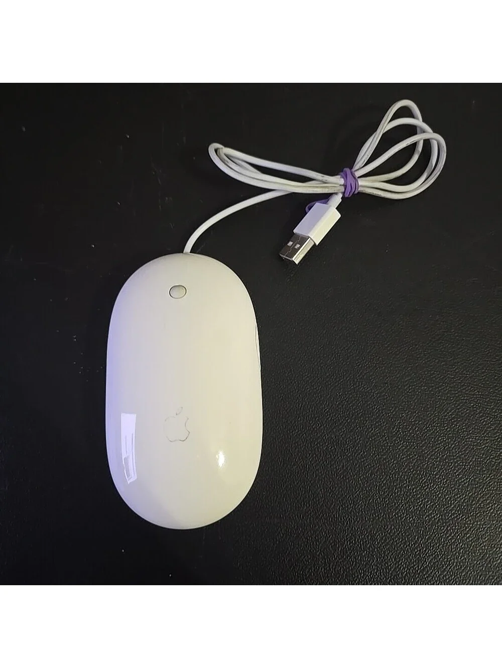 Apple A1152 Mighty Mouse Wired USB Scroll Ball Mouse for Mac/PC